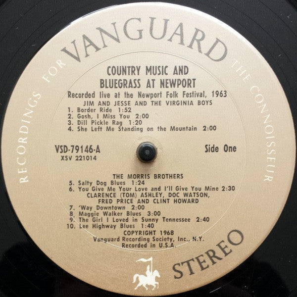 Various : Country Music And Bluegrass At Newport (LP)