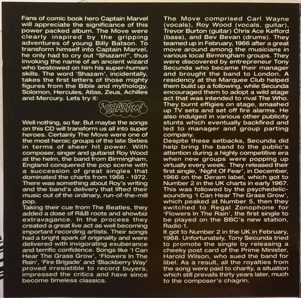 The Move : Shazam (CD, Album, Mono, RE, RM)