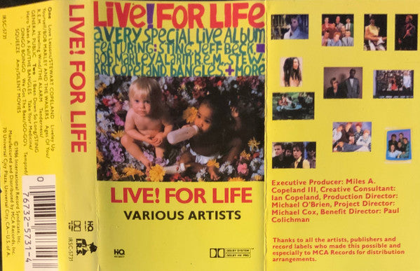 Various : Live! For Life (Cass, Album)
