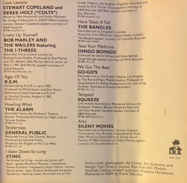 Various : Live! For Life (Cass, Album)