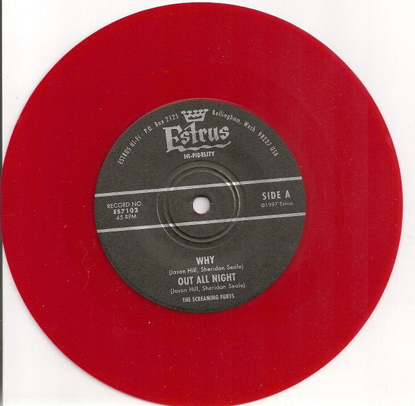 The Screamin' Furys : Why (7", EP, Red)