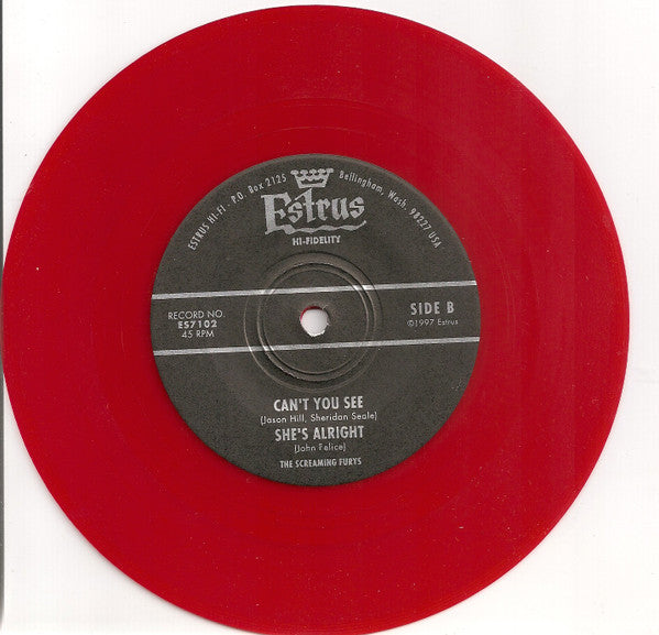 The Screamin' Furys : Why (7", EP, Red)