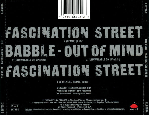 The Cure : Fascination Street (CD, Maxi, Ltd, RP)