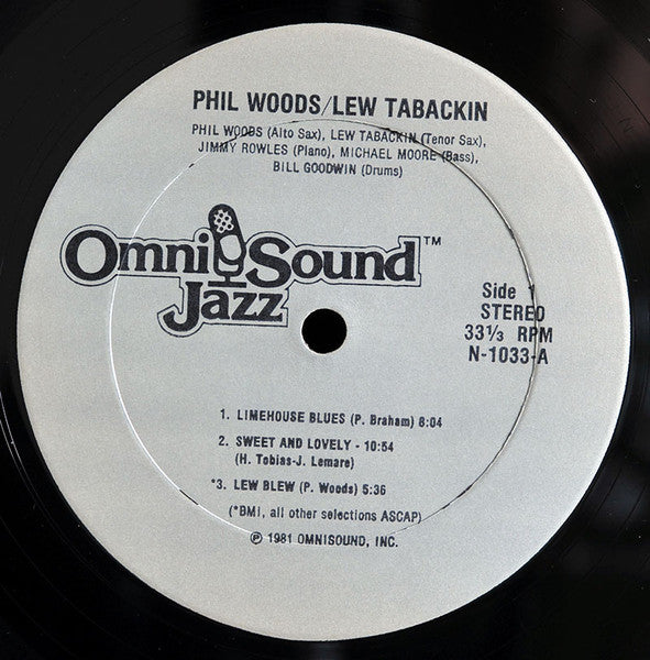 Phil Woods / Lew Tabackin With Jimmy Rowles, Michael Moore (2), Bill Goodwin : Phil Woods / Lew Tabackin (LP, Album)