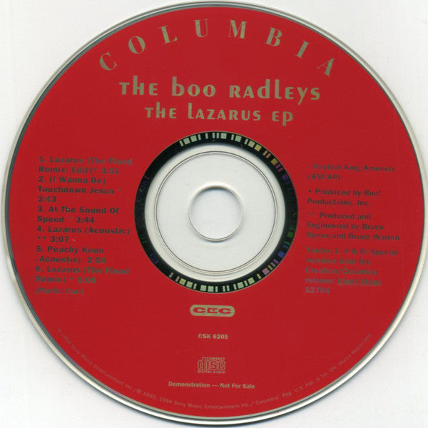 The Boo Radleys : The Lazarus EP (CD, EP, Promo)