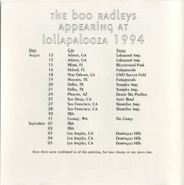 The Boo Radleys : The Lazarus EP (CD, EP, Promo)