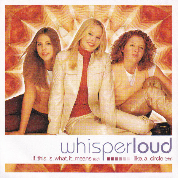 Whisper Loud : If This Is What It Means / Like A Circle (CD, Single, Promo)