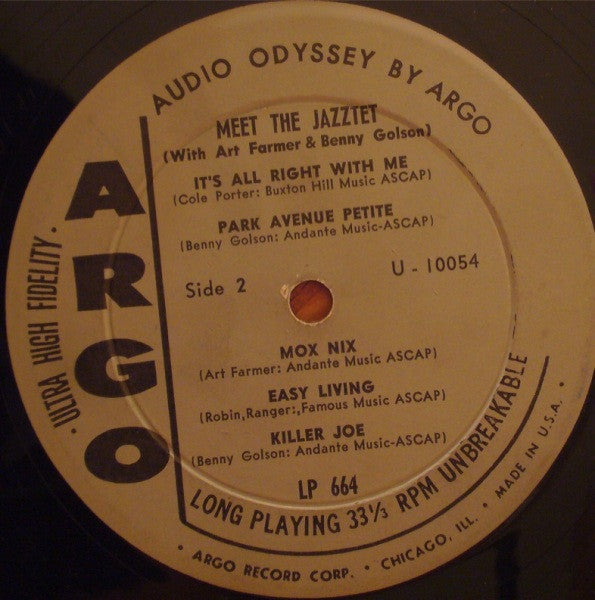 Art Farmer - Benny Golson : Meet The Jazztet (LP, Album, Mono, Dee)