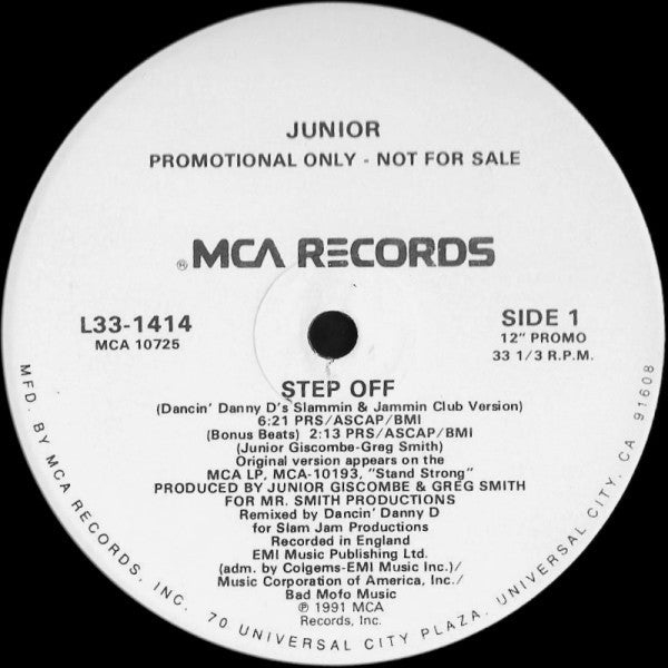 Junior (2) : Step Off (12", Promo)