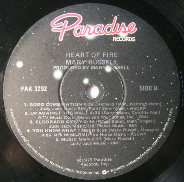 Mary Russell : Heart Of Fire (LP, Album)