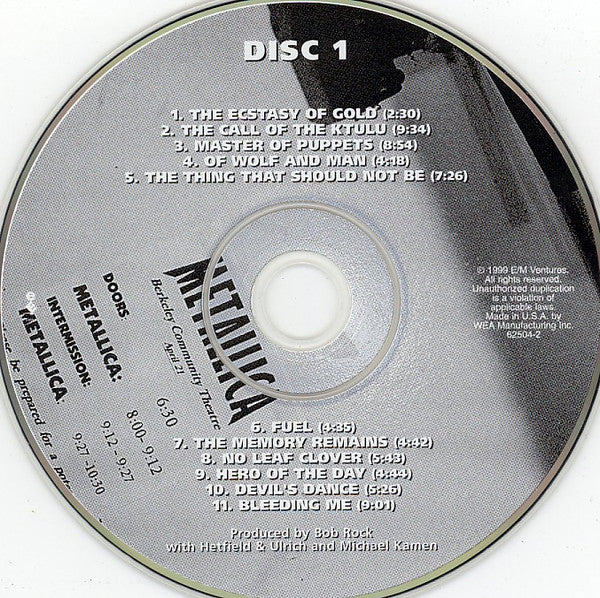 Metallica With Michael Kamen Conducting The San Francisco Symphony Orchestra* : S&M (2xCD, Album, Edi)