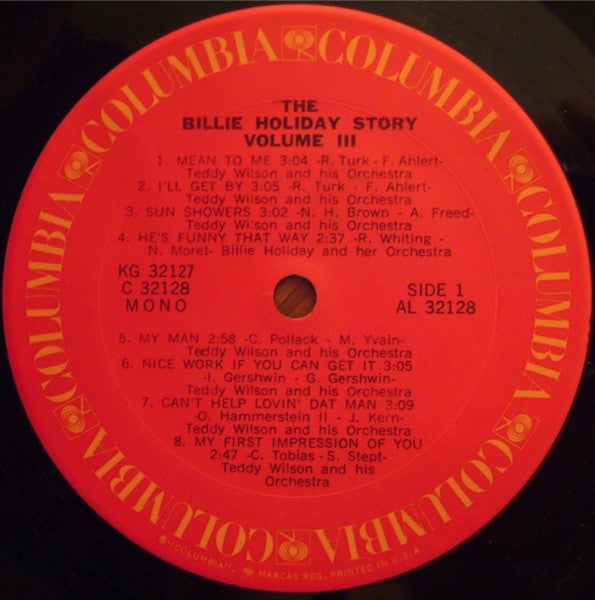 Billie Holiday : The Billie Holiday Story Volume III (2xLP, Album, Comp, Mono)