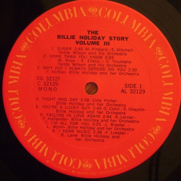 Billie Holiday : The Billie Holiday Story Volume III (2xLP, Album, Comp, Mono)