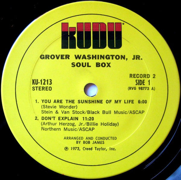 Grover Washington, Jr. : Soul Box (2xLP, Album + Box)