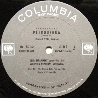 Stravinsky* : Petroushka (LP, Mono, 2-E)