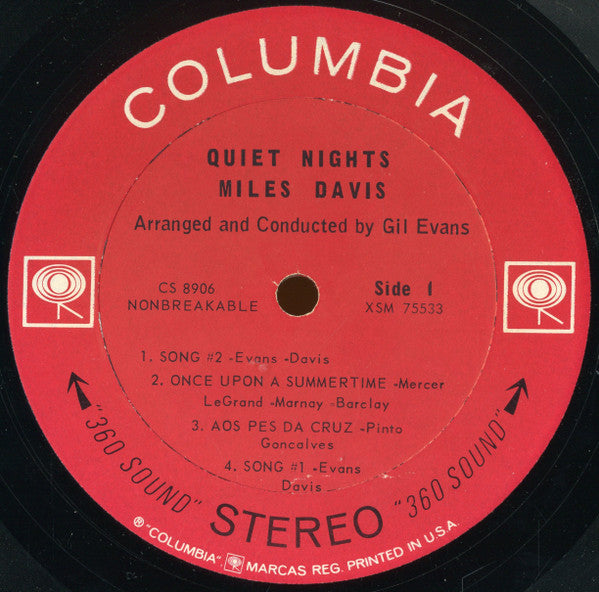 Miles Davis : Quiet Nights (LP, Album)