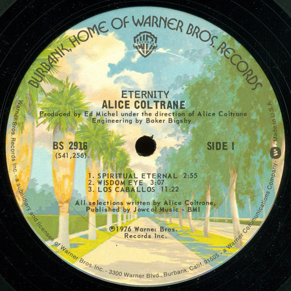 Alice Coltrane : Eternity (LP, Album, San)