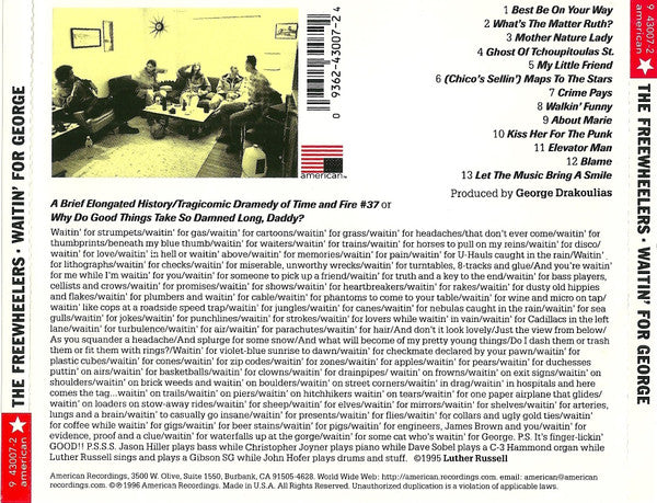 The Freewheelers : Waitin' For George (CD, Album)