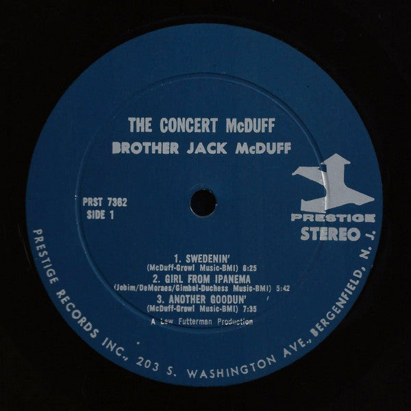 The Brother Jack McDuff Quartet : The Concert McDuff (LP, Album)