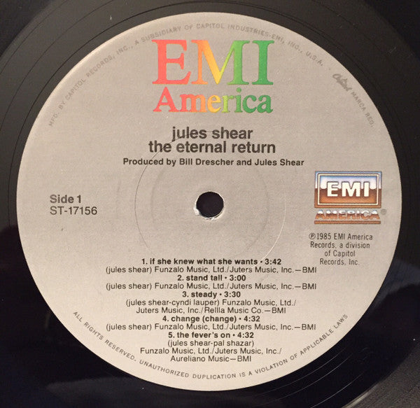Jules Shear : The Eternal Return (LP, Album)