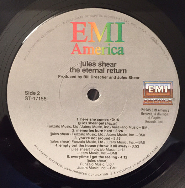Jules Shear : The Eternal Return (LP, Album)