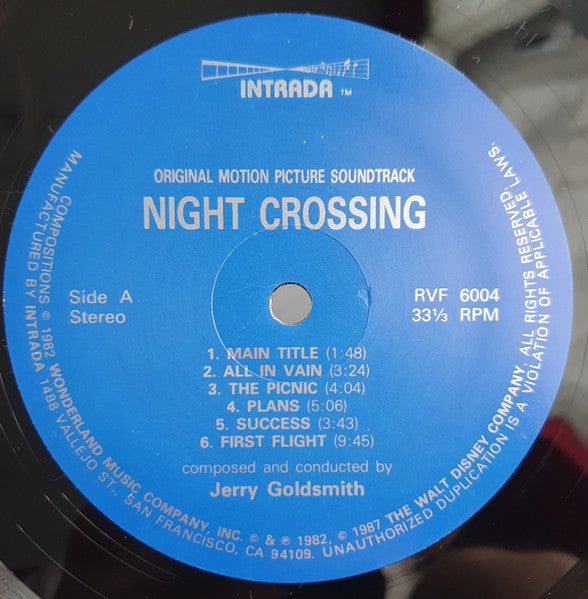 Jerry Goldsmith Conducting National Philharmonic Orchestra : Night Crossing (Original Motion Picture Soundtrack) (LP, Album)