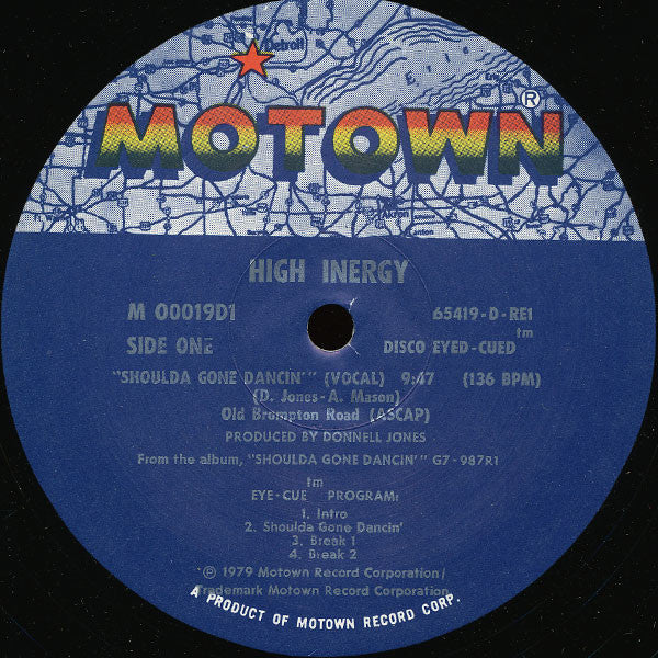 High Inergy : Shoulda Gone Dancin' (12")