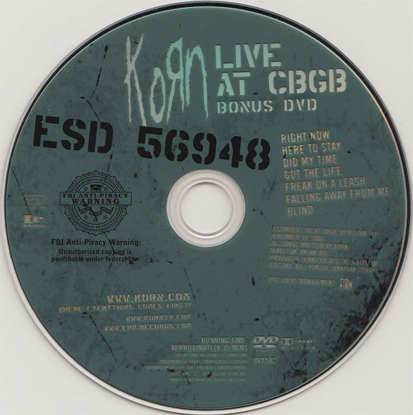 Korn : Greatest Hits Vol. 1 (CD, Comp + DVD-V, NTSC)