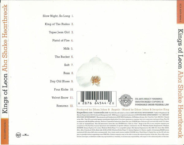 Kings Of Leon : Aha Shake Heartbreak (CD, Album, Copy Prot.)