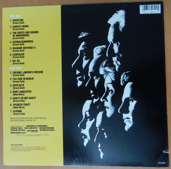 Ernest Gold : Judgement At Nuremberg (Music From The Original Soundtrack) (LP, Album, RE)