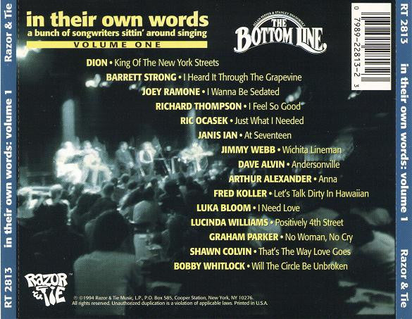 Various : In Their Own Words (Vol. 1) (CD, Comp)