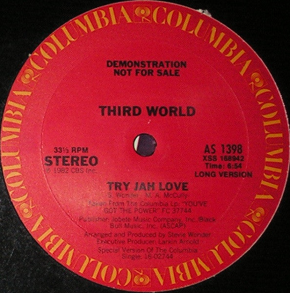 Third World : Try Jah Love (12", Promo)