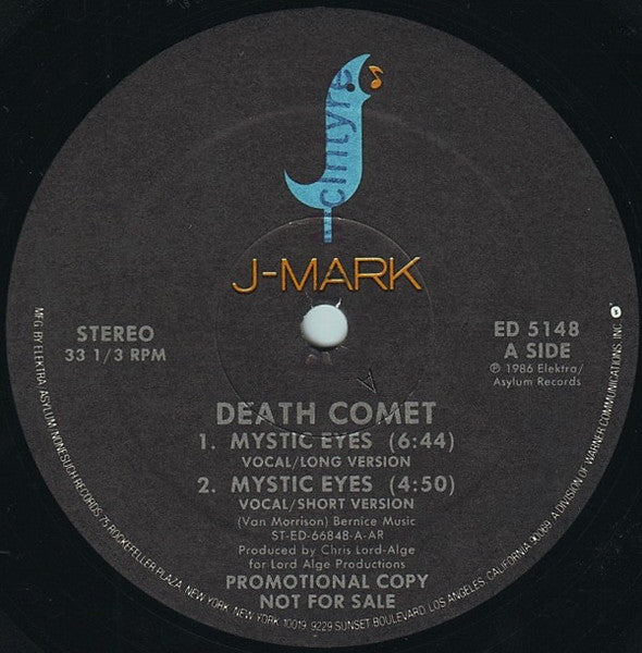 Death Comet Crew : Mystic Eyes / Death Comet Drive (12", Promo)