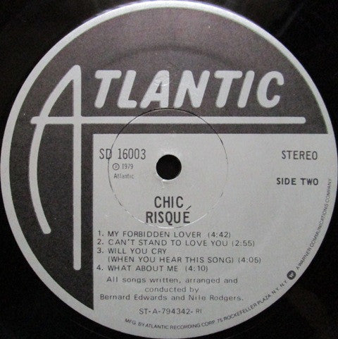 Chic : Risqué (LP, Album, RI )