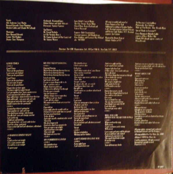 Chic : Risqué (LP, Album, RI )