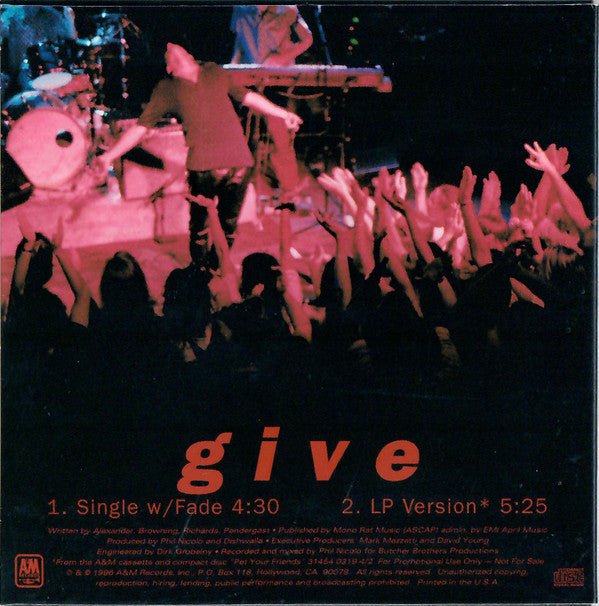 Dishwalla : Give (CD, Single, Promo)
