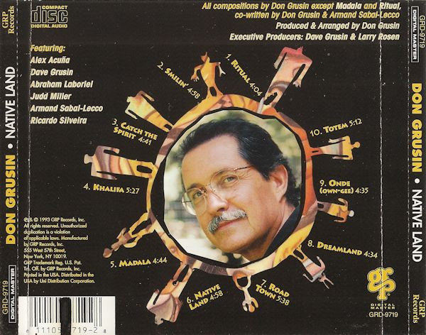 Don Grusin : Native Land (CD, Album)