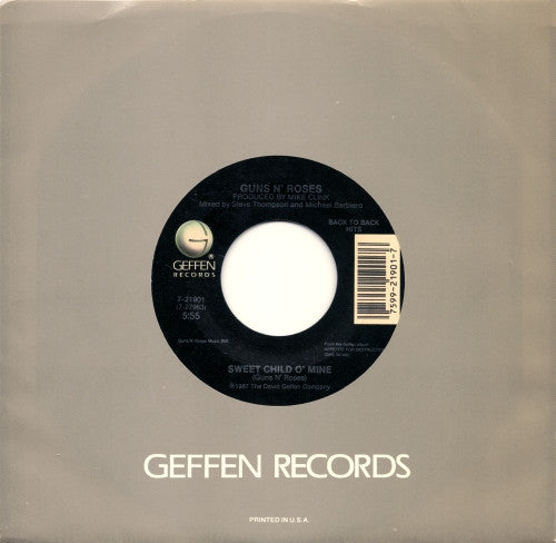 Guns N' Roses : Sweet Child O' Mine / Welcome To The Jungle (7", Single, Spe)