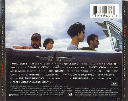Various : Kalifornia (Original Motion Picture Soundtrack) (CD, Album, Comp)