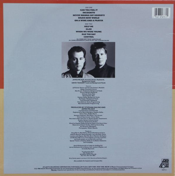 Palace (3) : Brave New World (LP, Album, Spe)