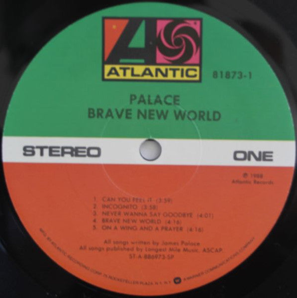 Palace (3) : Brave New World (LP, Album, Spe)