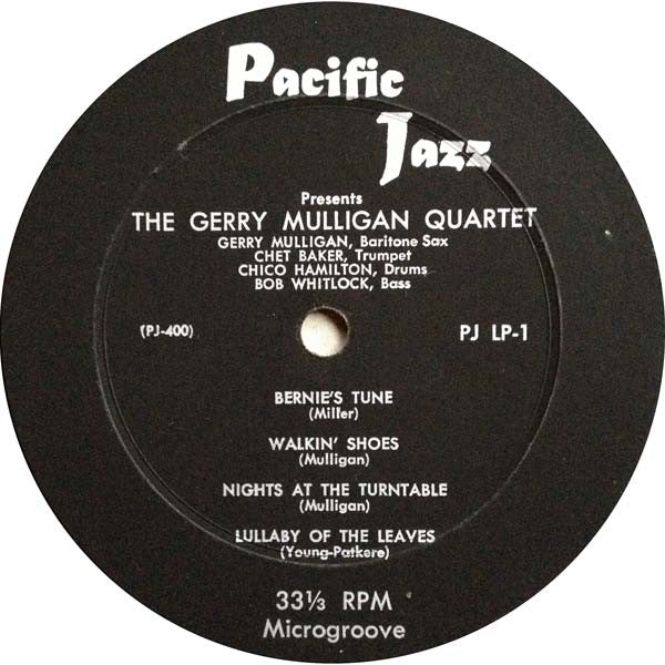 Gerry Mulligan Quartet : Gerry Mulligan Quartet (10", Album)