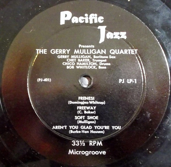 Gerry Mulligan Quartet : Gerry Mulligan Quartet (10", Album)
