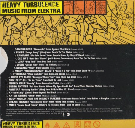 Various : Heavy Turbulence - Music From Elektra (CD, Comp, Promo)