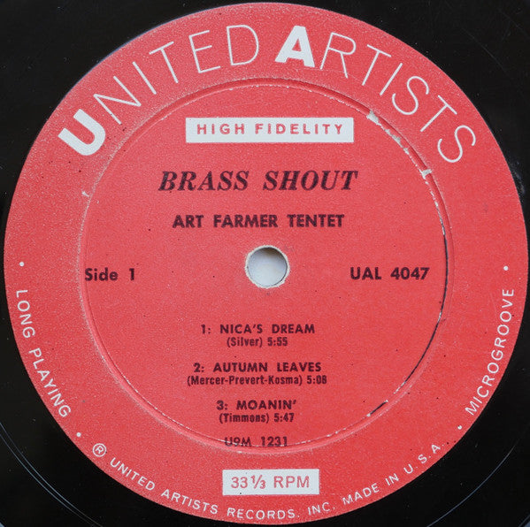 Art Farmer : Brass Shout (LP, Album, Mono)