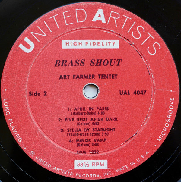 Art Farmer : Brass Shout (LP, Album, Mono)