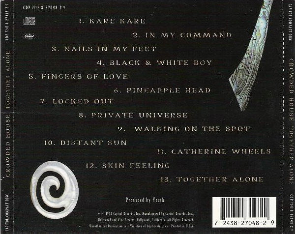 Crowded House : Together Alone (CD, Album)