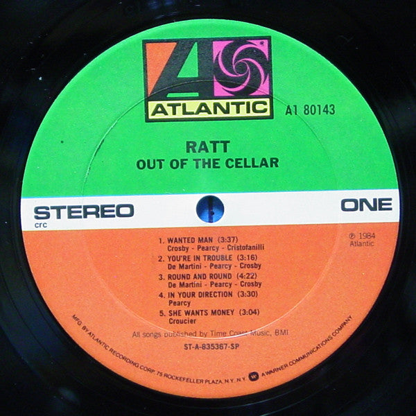 Ratt : Out Of The Cellar (LP, Album, Club, CRC)