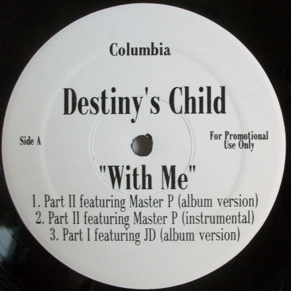 Destiny's Child : With Me (12", Promo)