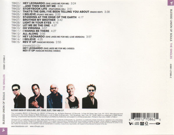 Blessid Union Of Souls : The Singles (CD, Comp, Enh, CMR)